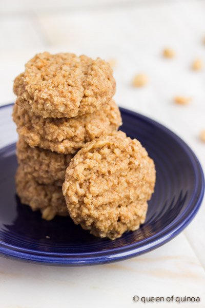 Peanut Butter Oat and Quinoa Cookies